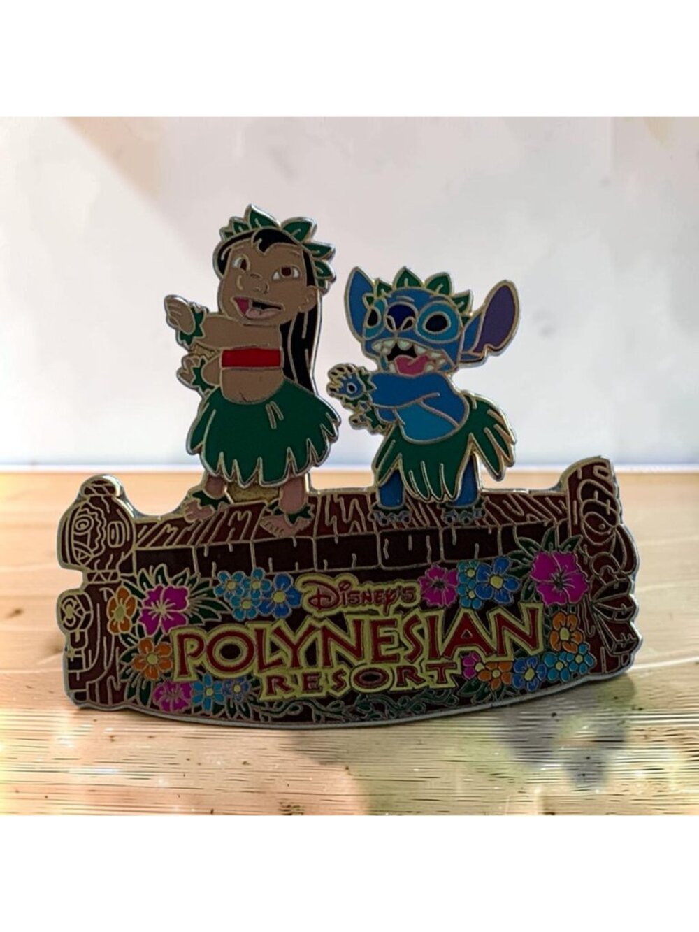 Disney Polynesian Resort (Lilo and Stitch Hula) Collectible Pin From 2004